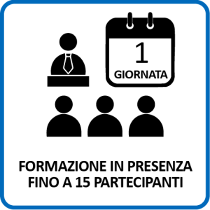 Formazione in presenza giornata intera (fino a 15 partecipanti)