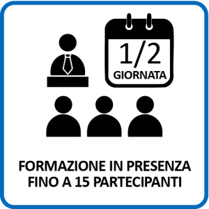 Formazione in presenza mezza giornata (fino a 15 partecipanti)